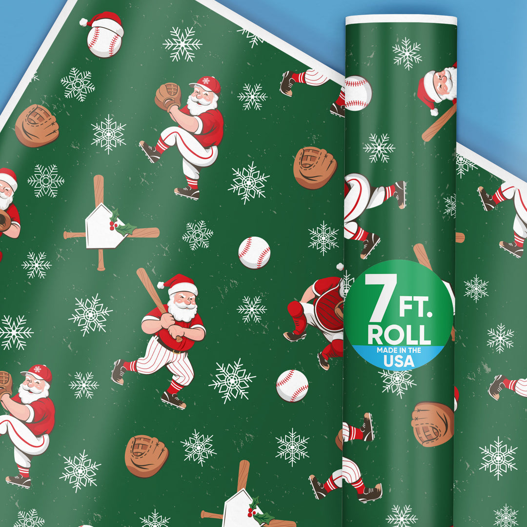 Baseball Santa - Wrapping Paper