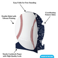 Baseball 3D Centerpieces - 8 Ct