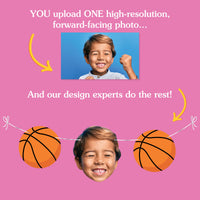 Custom Face Basketball Garland Banner