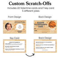 Basketball Valentines Day Classroom Exchange Scratch Off