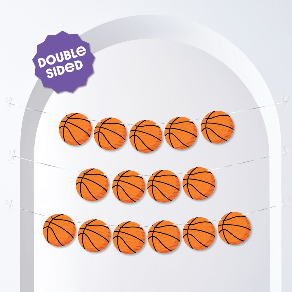 Basketball Garland Banner - 15 Pc