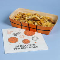 Basketball Party Paper Food Trays