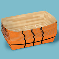 Basketball Party Paper Food Trays