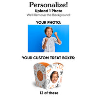 Custom Face Basketball Treat Boxes - 12 Ct