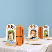 Basketball Photo Centerpieces - 8 Ct