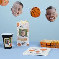 Custom Photo Popcorn Bag - Basketball - 25 Ct
