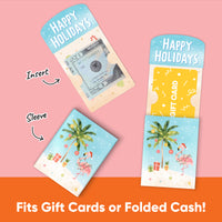 Beach Christmas Nifty Gifty Card Holders - 8 Ct