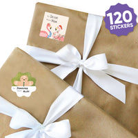 Beach Christmas To and From Stickers - 12 Sheets