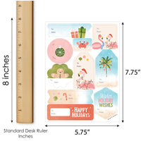 Beach Christmas To and From Stickers - 12 Sheets