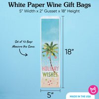 Wine Bags - Beach Christmas