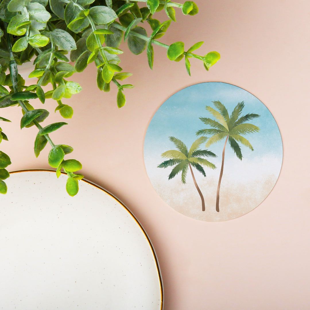 Drink Coasters - Palm Trees - 25 Ct
