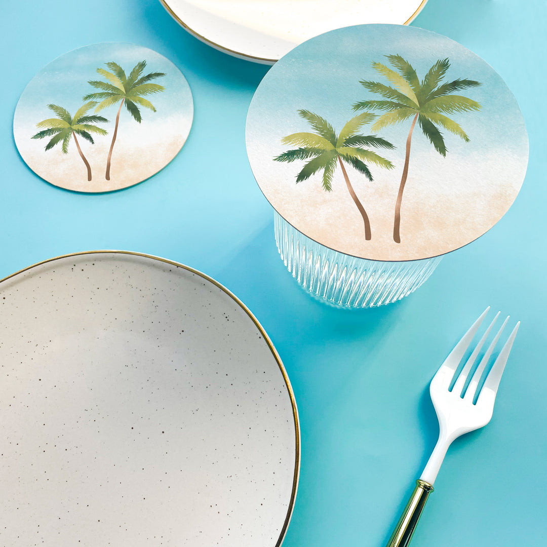 Drink Coasters - Palm Trees - 25 Ct