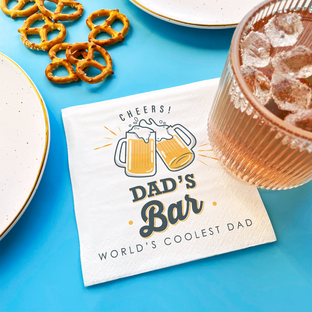 Custom Text - Cheers & Beers Napkins - 50 Ct