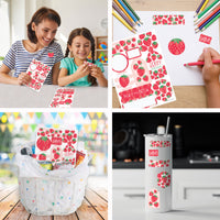 Berry Sweet Strawberry - Fruit Themed Birthday or Baby Shower Party Favor Sticker Set - 12 Sheets - 120 Stickers