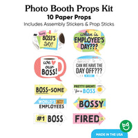 Best Boss Ever Funny Photo Props - 10 Ct