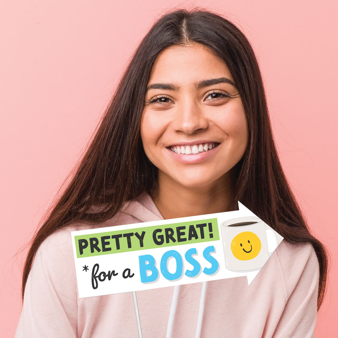 Best Boss Ever Funny Photo Props - 10 Ct