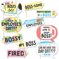 Best Boss Ever Funny Photo Props - 10 Ct