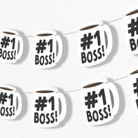 Best Boss Ever Garland Banner - 15 Pc