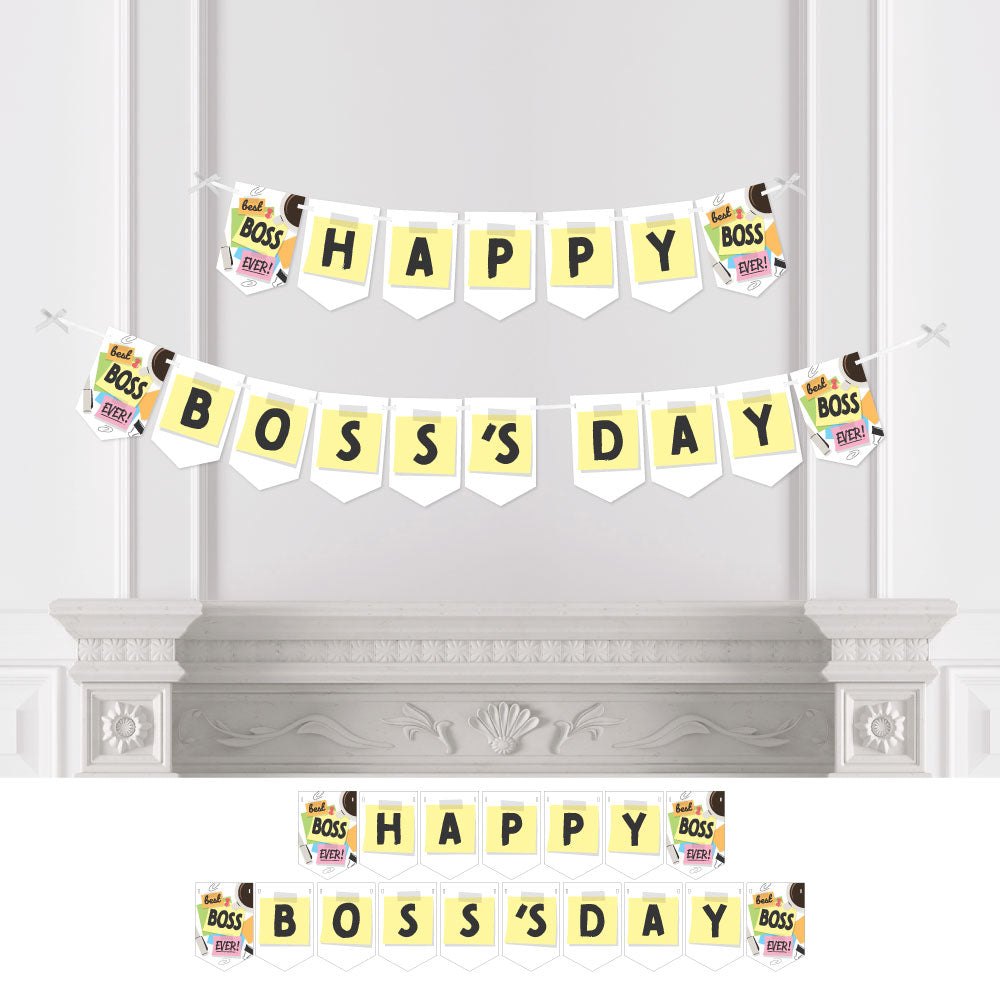 Best Boss Ever Bunting Banner