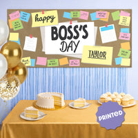 Custom Text Best Boss Ever Kraft Banner