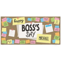 Custom Text Best Boss Ever Kraft Banner