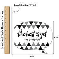 Black and White Grad - 2026 Graduation Party Photo Booth Props Kit - 20 Count