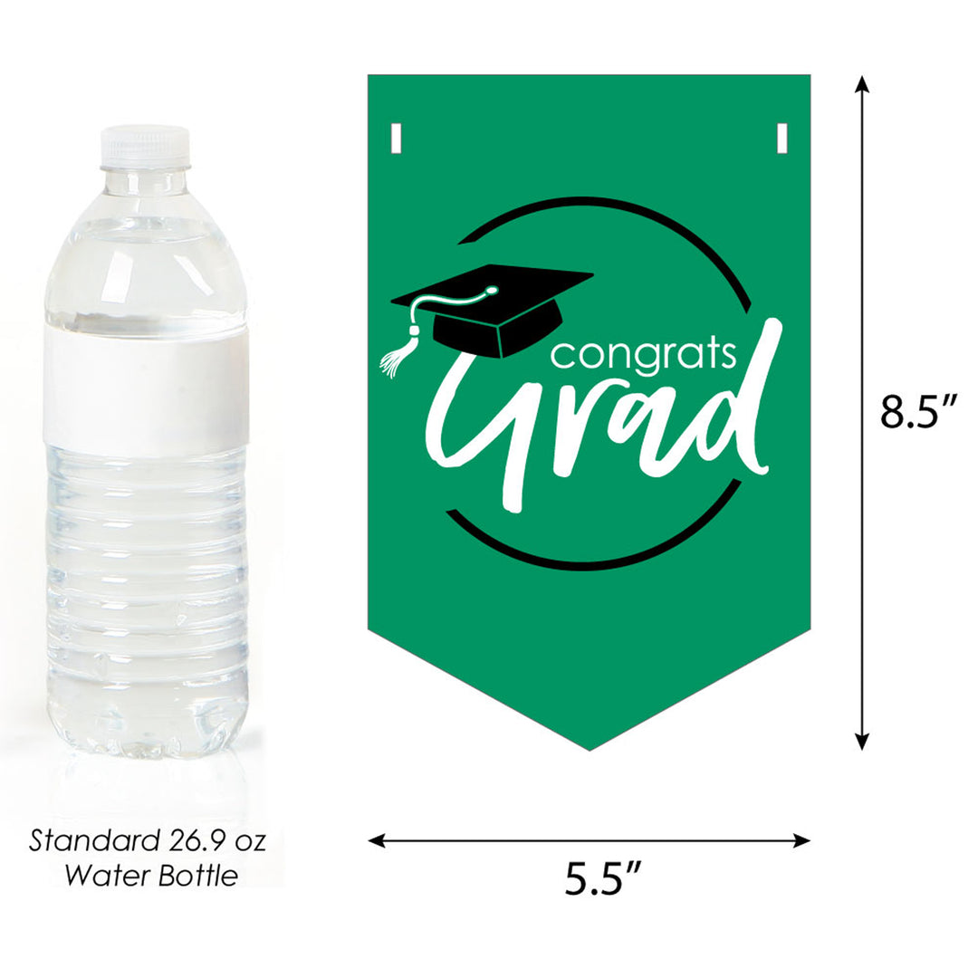 Green Grad - Best is Yet to Come - 2026 Graduation Party Bunting Banner and Decorations - Congrats Grad