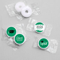 Green Grad - Best is Yet to Come - Round Candy Labels 2026 Graduation Party Favors - Fits Hershey's Kisses 108 Ct