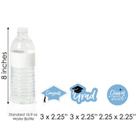 Light Blue Grad - Best is Yet to Come - Dessert Cupcake Toppers - Light Blue 2026 Graduation Party Clear Treat Picks - Set of 24