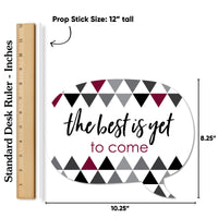 Maroon Grad - 2026 Graduation Party Photo Booth Props Kit - 20 Count