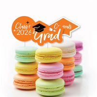 Orange Grad - Best is Yet to Come - DIY Shaped 2026 Graduation Party Paper Cut-Outs - 24 ct