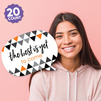 Orange Grad - 2026 Graduation Party Photo Booth Props Kit - 20 Count