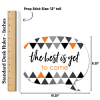 Orange Grad - 2026 Graduation Party Photo Booth Props Kit - 20 Count