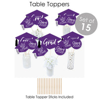 Purple Grad - Best is Yet to Come - 2026 Purple Graduation Party Supplies - Banner Decoration Kit - Fundle Bundle