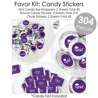 Purple Grad - Best is Yet to Come - 2026 Purple Graduation Party Supplies - Banner Decoration Kit - Fundle Bundle