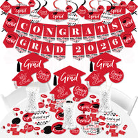 Red Grad - Best is Yet to Come - 2026 Red Graduation Party Supplies - Banner Decoration Kit - Fundle Bundle