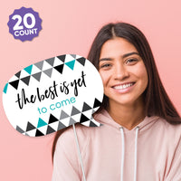 Teal Grad - 2026 Graduation Party Photo Booth Props Kit - 20 Count