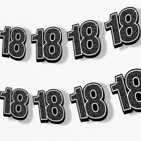 18th birthday party garland banner