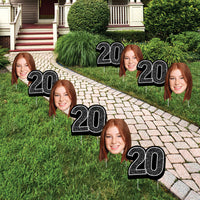 Custom Face Yard Signs - 20th Birthday - 10 Pc