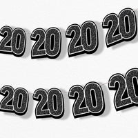 20th birthday party garland banner