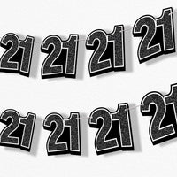 21st birthday party garland banner