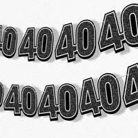 40th Birthday Garland Banner - 15 Pc