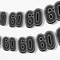 60th Birthday Garland Banner - 15 Pc