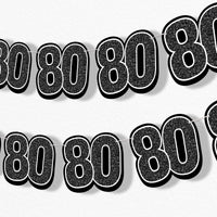 80th Birthday Garland Banner - 15 Pc