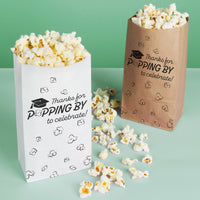 Black and white popcorn bag gusset detail
