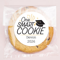 Black and white personalized graduation clear cookie bags 100ct