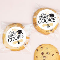 Black and white One Smart Cookie sticker close-up