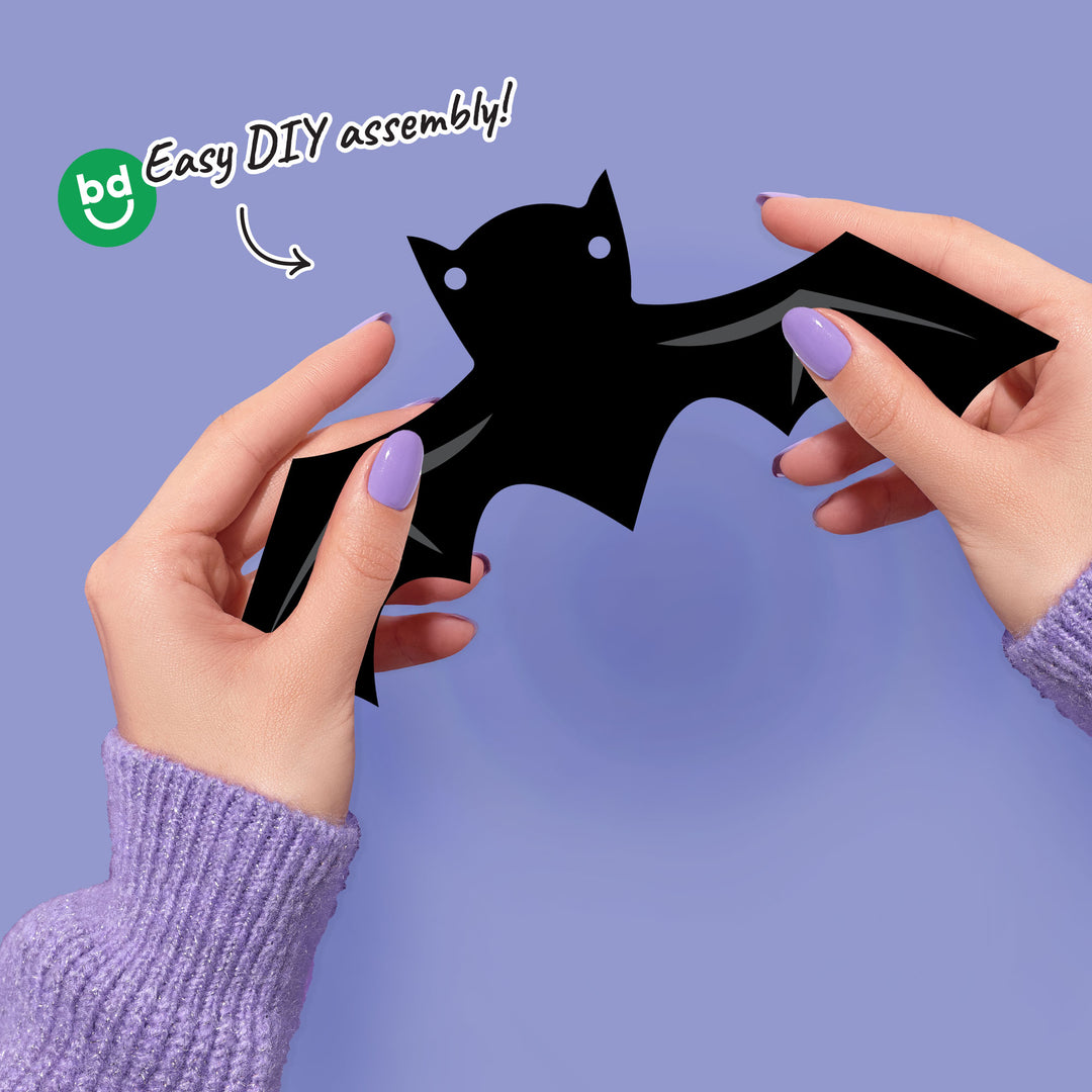 Black Bats Garland Banner - 15 Pc
