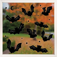 Black Bats Window Clings