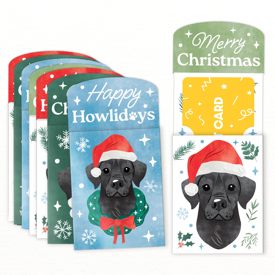 Christmas Dogs Nifty Gifty Card Holders - 8 Ct